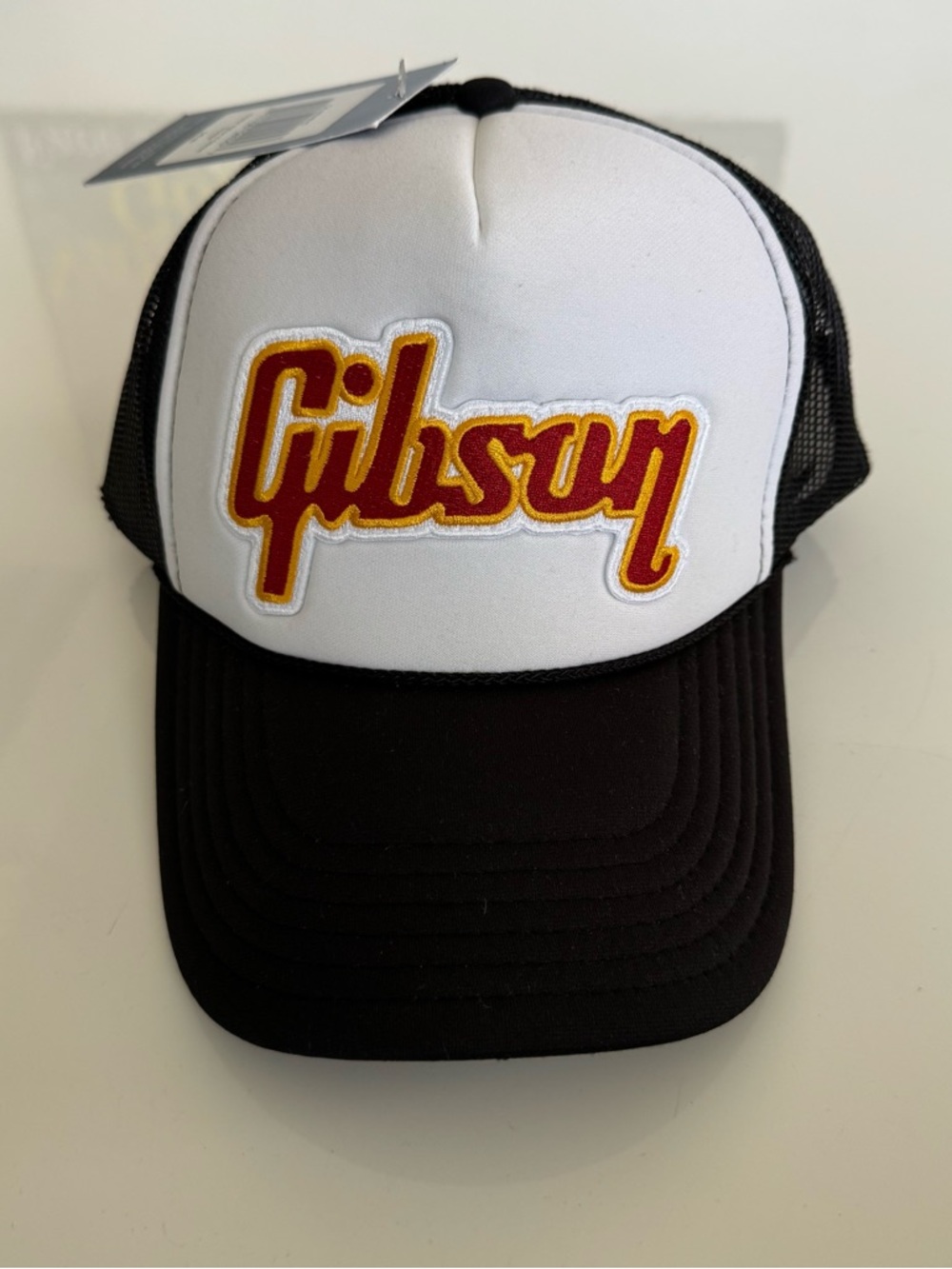 NEW Aviator Nation Gibson Trucker Hat Cap Black Snapback Music Guitars Mens